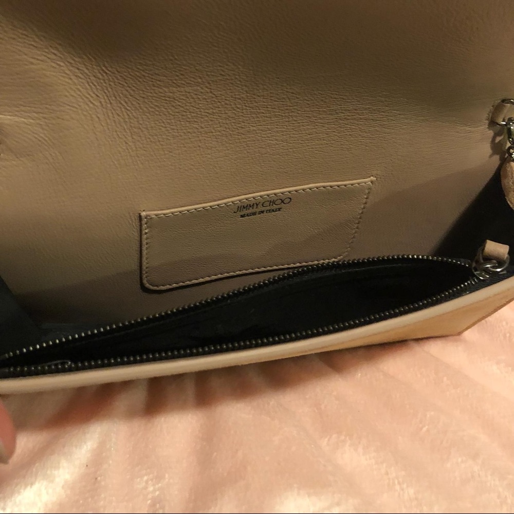 Jimmy choo Nude Patent and Suede Clutch Bag - Picture 4 of 8